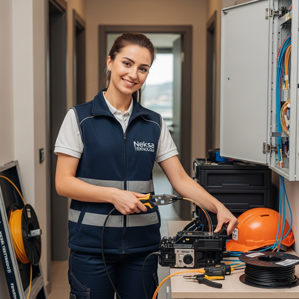 Daireye Fiber Kablo Çekme Hizmeti 4 Daireye Fiber Kablo Çekme Hizmeti